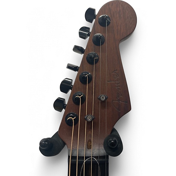 Used Fender acoustasonic jazzmaster bourbon burst Acoustic Electric Guitar