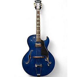 Used Eastman AR371CE Blue Hollow Body Electric Guitar