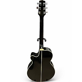 Used Takamine EF261BL Black Acoustic Electric Guitar