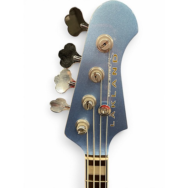 Used Lakland DJ4 Darryl Jones Skyline Lake Placid Blue Electric Bass Guitar