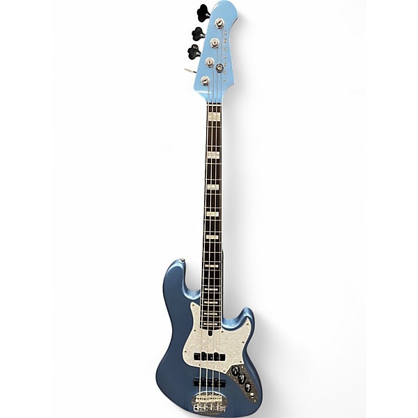 Used Lakland DJ4 Darryl Jones Skyline Lake Placid Blue Electric Bass Guitar