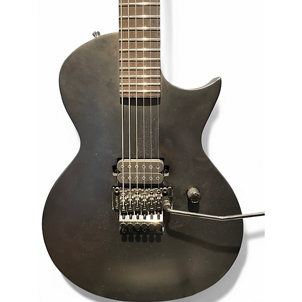 Used ESP EC-FR Black Metal Satin Black Solid Body Electric Guitar