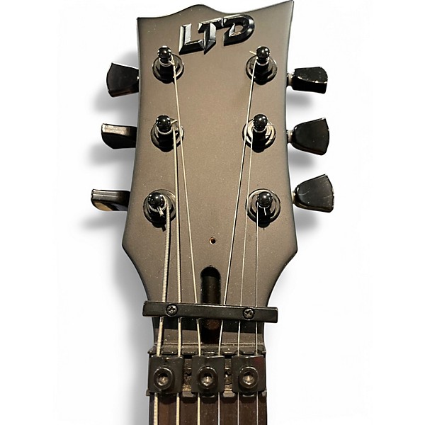 Used ESP EC-FR Black Metal Satin Black Solid Body Electric Guitar