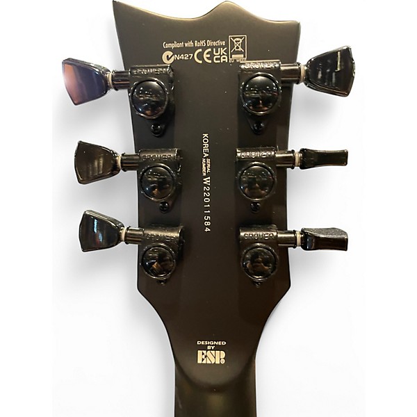 Used ESP EC-FR Black Metal Satin Black Solid Body Electric Guitar