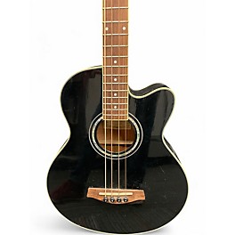 Used Ibanez AEB10BE Black Acoustic Bass Guitar