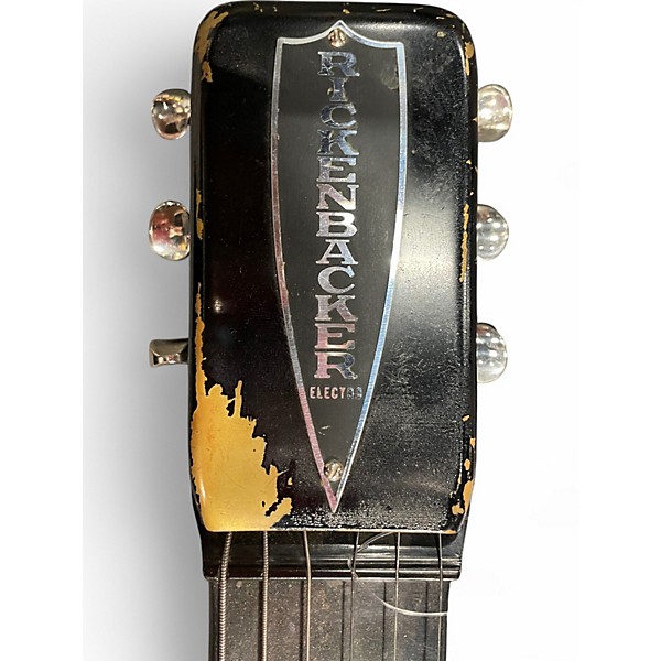 Vintage 1940s Rickenbacker B-6 Black and White Lap Steel