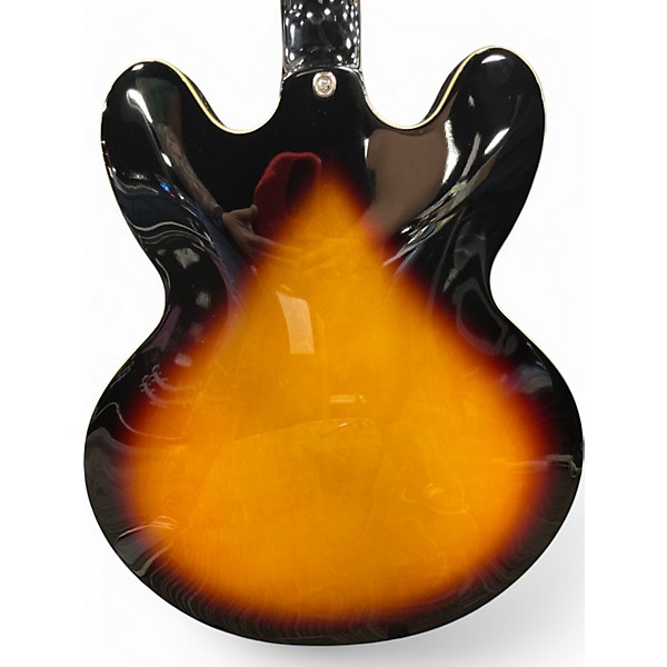 Used Epiphone ES355 Vintage Sunburst Hollow Body Electric Guitar