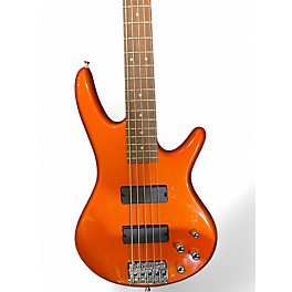 Used Ibanez GSR205 5 String Orange Electric Bass Guitar