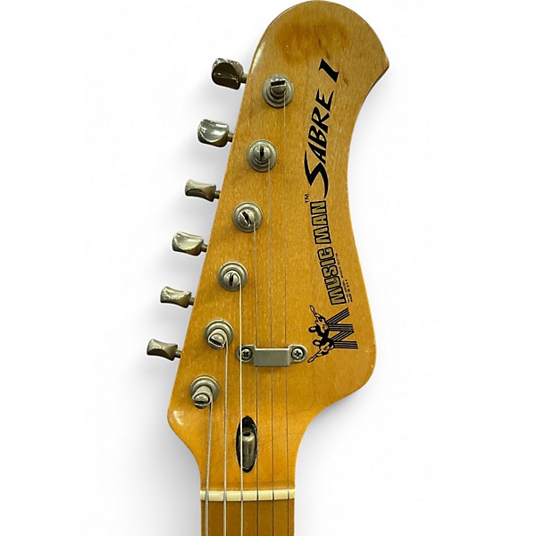 Vintage 1977 Music Man SABRE Black Solid Body Electric Guitar