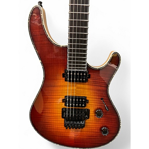 Used 2022 Mayones Regius Pro Sunburst Solid Body Electric Guitar