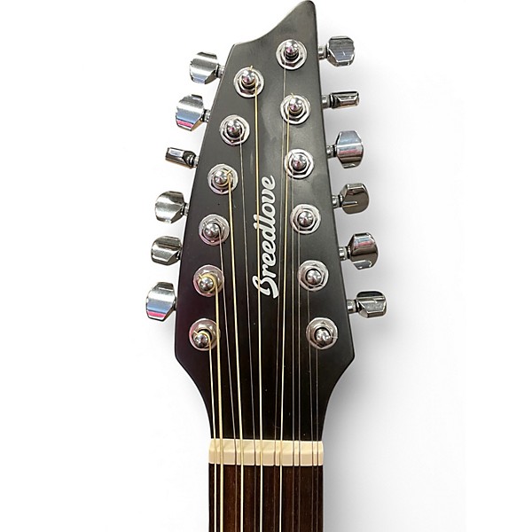 Used Breedlove Discovery S Concert 12-String CE Edge Burst 12 String Acoustic Electric Guitar