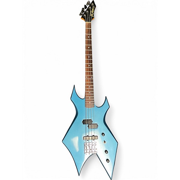 Used B.C. Rich VINTAGE USA WARLOCK BASS BLUE Electric Bass Guitar