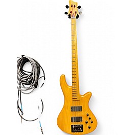 Used Schecter Guitar Research STILETTO  Natural Electric Bass Guitar