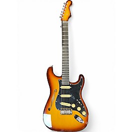Used Fender suona thinline stratocaster Sunburst Hollow Body Electric Guitar