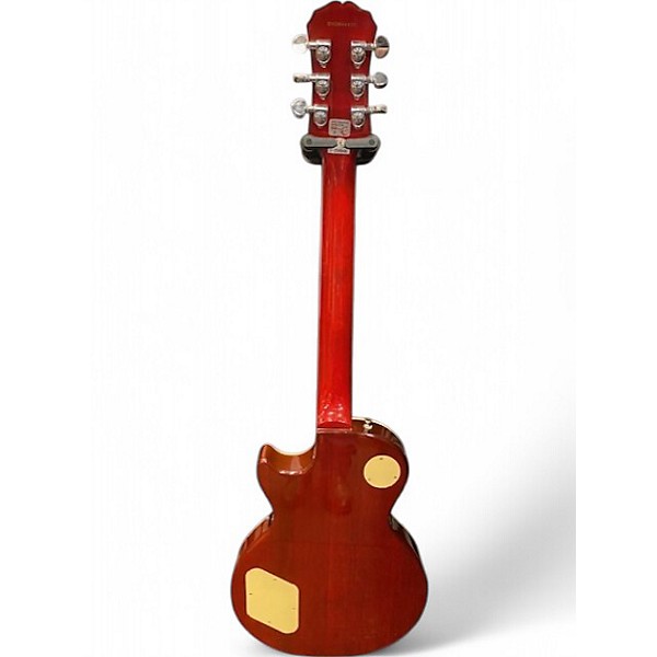 Used 2003 Epiphone Les Paul Standard Cherry Sunburst Solid Body Electric Guitar
