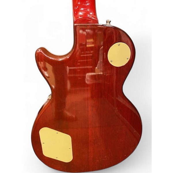 Used 2003 Epiphone Les Paul Standard Cherry Sunburst Solid Body Electric Guitar