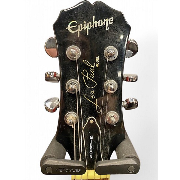 Used 2003 Epiphone Les Paul Standard Cherry Sunburst Solid Body Electric Guitar