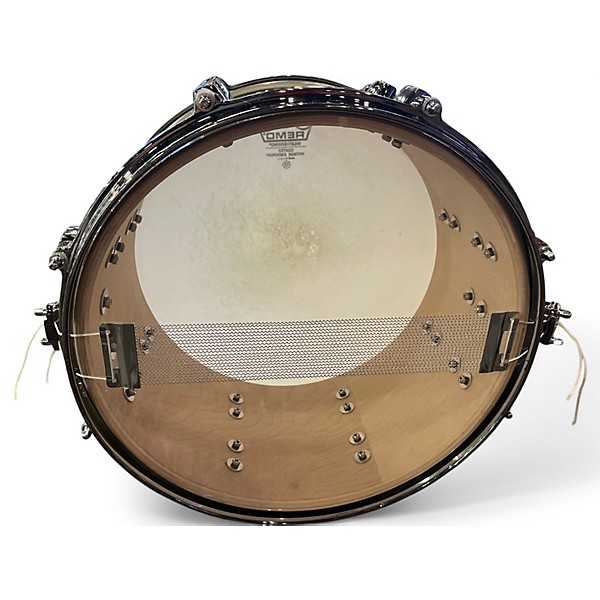 Used ddrum 13in Dominion Maple Snare white sparkle Drum