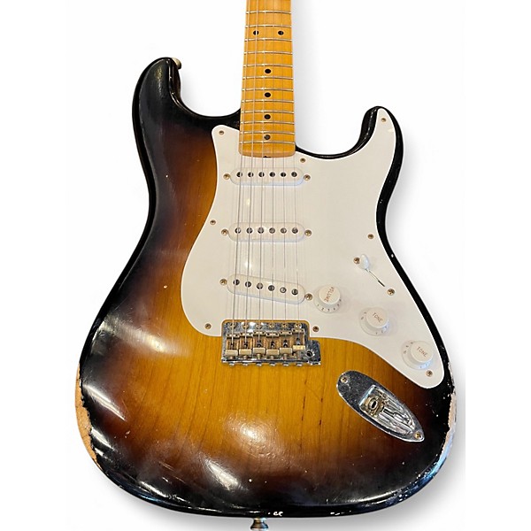 Used 2024 Fender Custom Shop 70th Anniversary 1954 Stratocaster 2 Color Sunburst Solid Body Electric Guitar