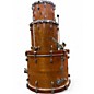 Used 2008 Yamaha 3 Piece Oak Custom Amber Drum Kit