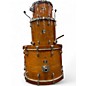 Used 2008 Yamaha 3 Piece Oak Custom Amber Drum Kit