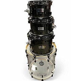 Used Pork Pie USA 4 Piece Pig Lite Acrylic (Smoke  & Transparent) Drum Kit