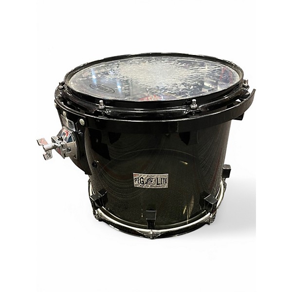 Used Pork Pie USA 4 Piece Pig Lite Acrylic (Smoke  & Transparent) Drum Kit