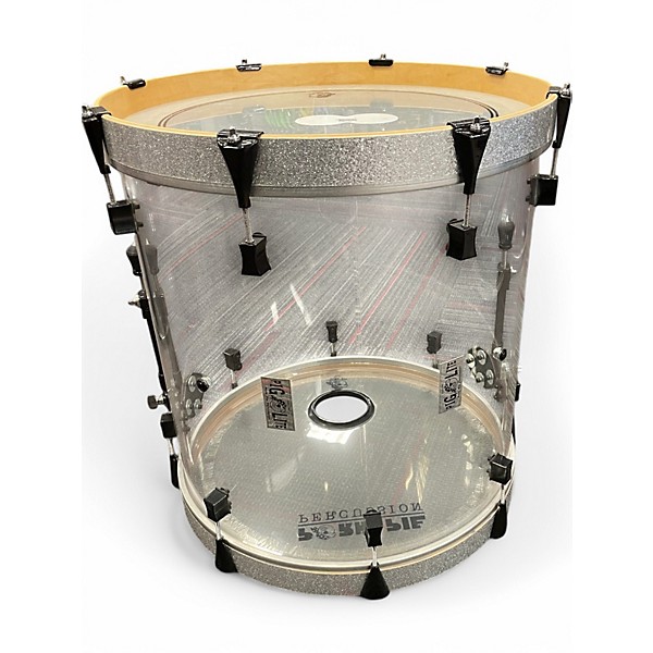 Used Pork Pie USA 4 Piece Pig Lite Acrylic (Smoke  & Transparent) Drum Kit