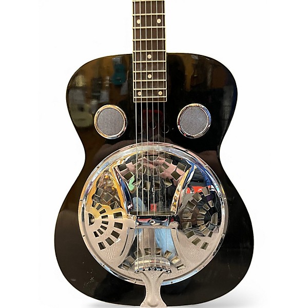 Used Regal RD40 Black Resonator Guitar