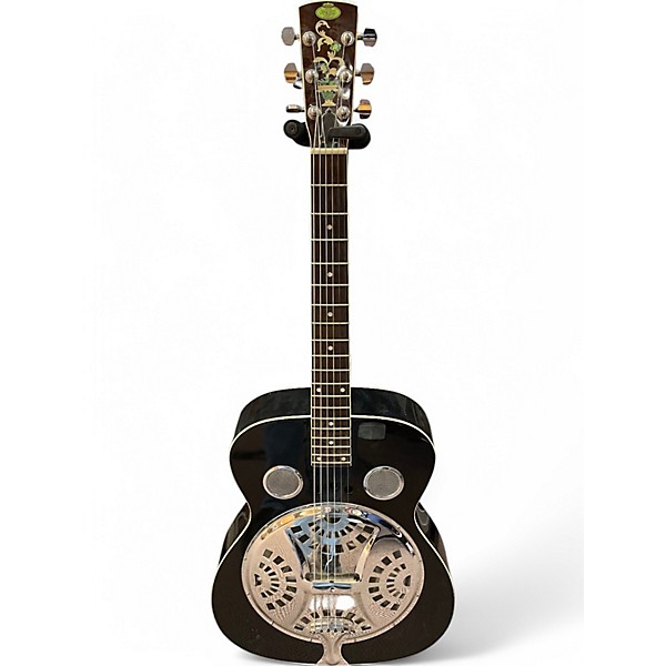 Used Regal RD40 Black Resonator Guitar