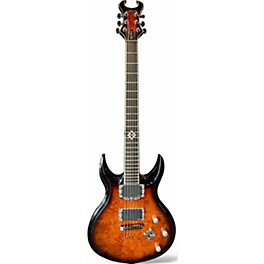 Used Schecter Guitar Research DEVIL CUSTOM 2 Tone Sunburst Solid Body Electric Guitar