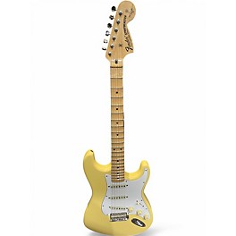 Used 2020 Fender Artist Series Yngwie Malmsteen Stratocaster Vintage Yellow Solid Body Electric Guitar