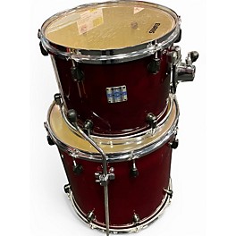 Used Yamaha 6 Piece Stage  custom advantage nouveau Red Drum Kit