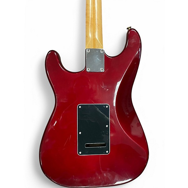 Used Fender Standard Stratocaster Burgundy Solid Body Electric Guitar