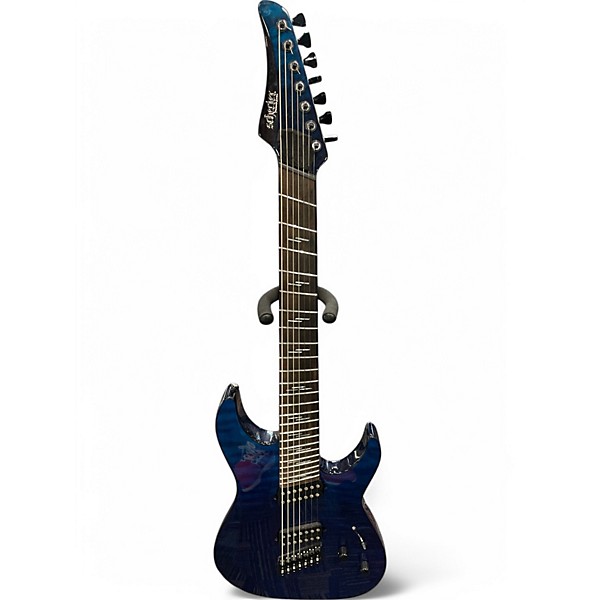 Used Schecter Guitar Research REAPER 7 MS ELITE Deep Ocean Blue Solid Body Electric Guitar