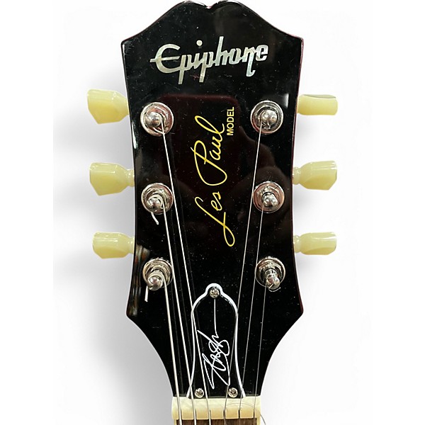 Used Epiphone Slash Appetite For Destruction YELLOW Solid Body Electric Guitar