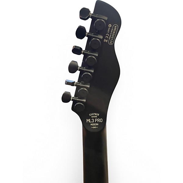 Used Chapman ML3 Pro Modern Satin Black Solid Body Electric Guitar