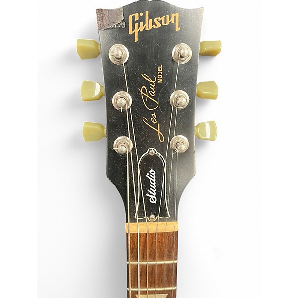 Used Gibson Les Paul Studio Black Solid Body Electric Guitar