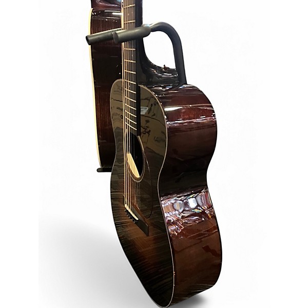 Used Huss & Dalton Tom-M Custom Tobacco Burst Acoustic Electric Guitar
