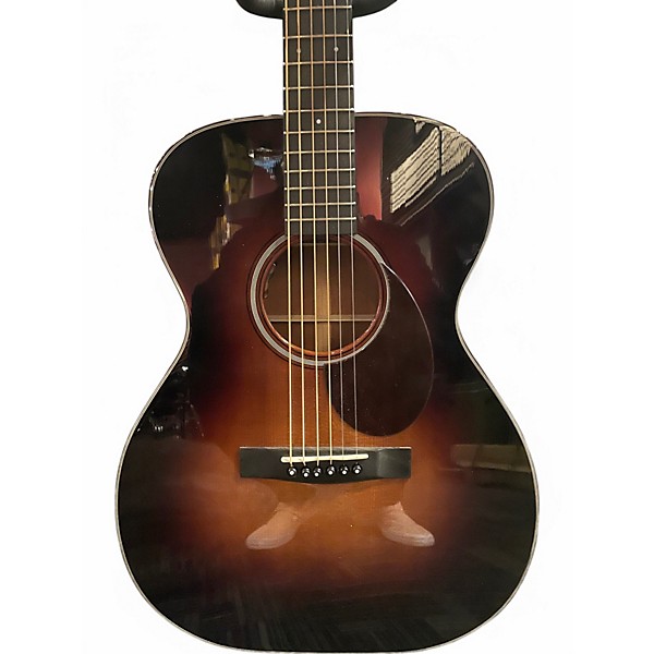 Used Huss & Dalton Tom-M Custom Tobacco Burst Acoustic Electric Guitar