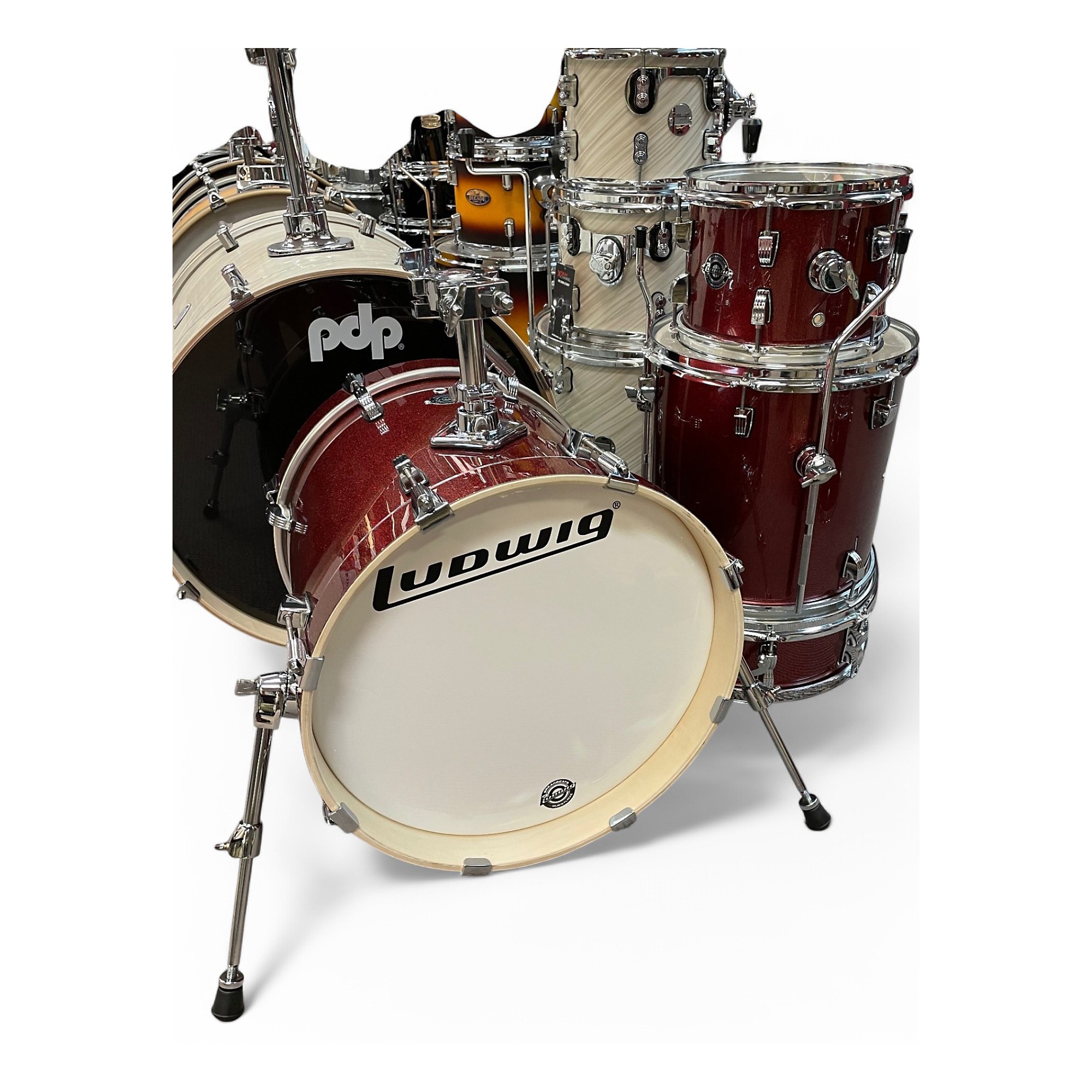 Used Ludwig Used Ludwig 4 Piece Breakbeats By Questlove RED