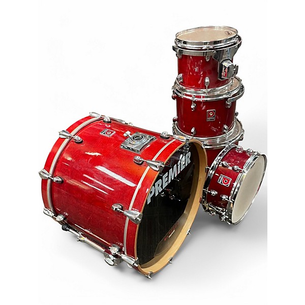Used 1990s Premier 5 Piece XPK Red Drum Kit