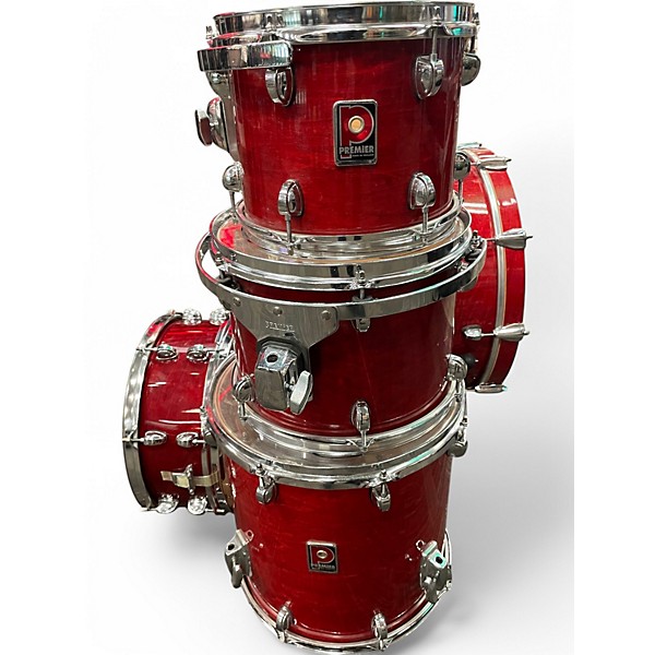 Used 1990s Premier 5 Piece XPK Red Drum Kit