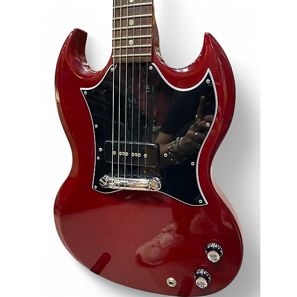 Used 2001 Gibson SG Junior Cherry Solid Body Electric Guitar