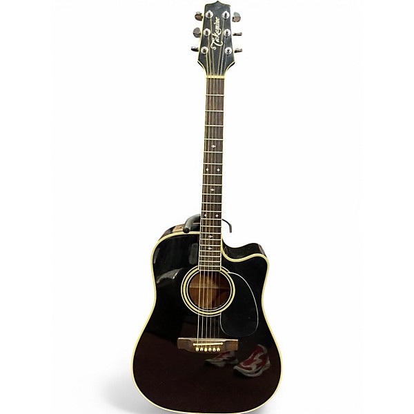 Vintage 1988 Takamine EF-341C Black Acoustic Electric Guitar