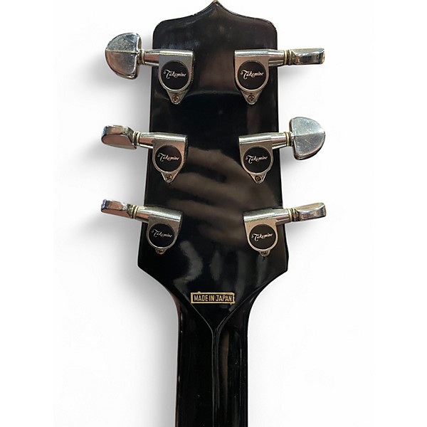 Vintage 1988 Takamine EF-341C Black Acoustic Electric Guitar