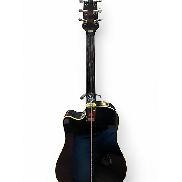 Vintage 1988 Takamine EF-341C Black Acoustic Electric Guitar