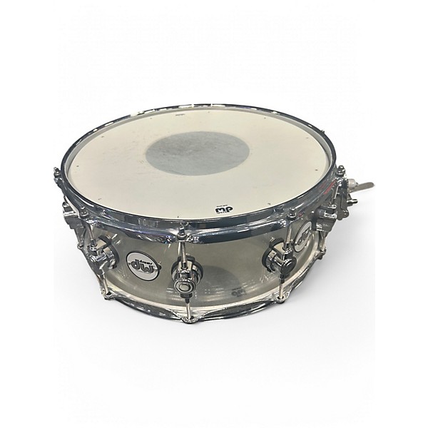Used DW 5.5X14 Design Series Acrylic Snare Ckear Drum
