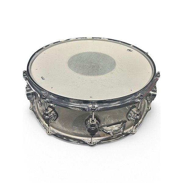 Used DW 5.5X14 Design Series Acrylic Snare Ckear Drum