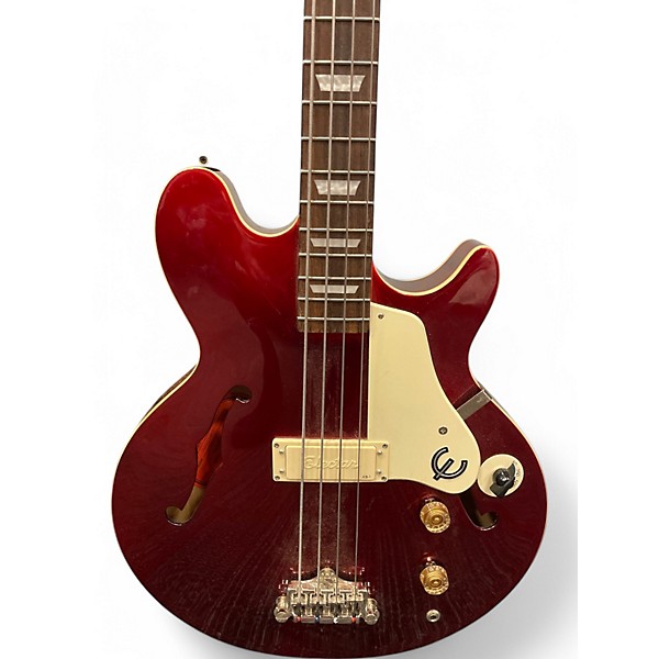 Used Epiphone Jack Casady Signature Red Electric Bass Guitar
